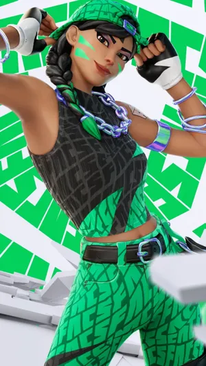 Championship Aura Female Character Pose Wallpaper