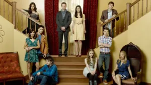 Chandra West Smiling On The Red Carpet Wallpaper