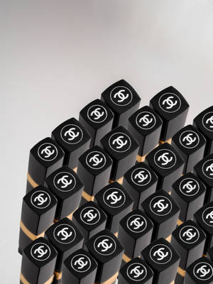 Chanel Lipsticks With Logo Wallpaper