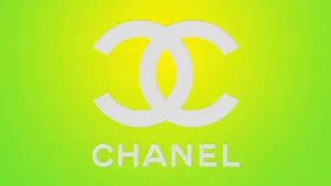 Chanel Logo Neon Green Wallpaper