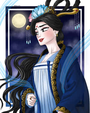 Chang'e Moon Goddess Artwork Wallpaper