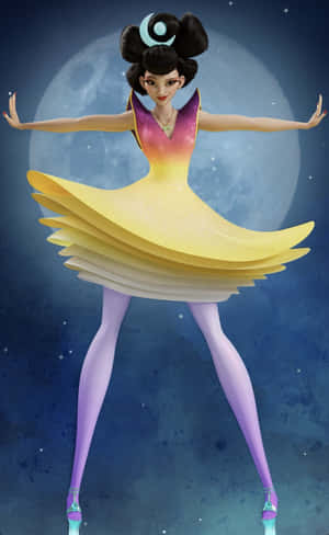 Chang'e Moon Goddess Illustration Wallpaper