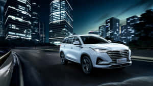 Changan Cs75 Night City Drive Wallpaper