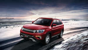 Changan Cs75 Winter Drive Wallpaper