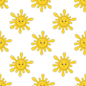 Channel Your Inner Ray Of Sunshine With This Adorable Cute Sunshine Design! Wallpaper