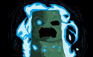 Charged Creeper Minecraft Art Wallpaper