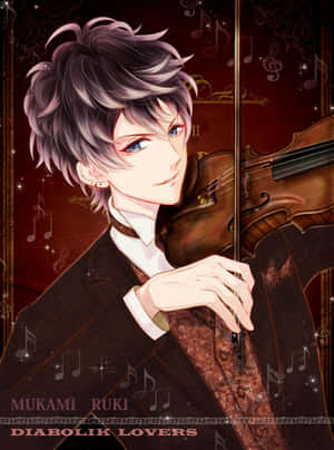 Charismatic Anime Character Ruki Mukami Wallpaper