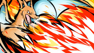 Charizard Breathes Fire And Soars The Skies! Wallpaper