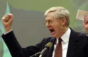 Charles G. Koch Screaming Fist Wallpaper