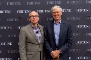 Charles G. Koch Speaking At A Fortune Event Wallpaper