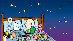 Charlie Brown Reads To Snoopy Wallpaper