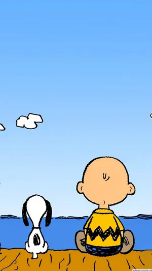 Charlie Brown Sitting Wallpaper