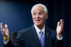 Charlie Crist Hands Up Wallpaper