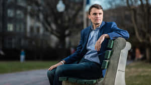 Charlie Kirk Outdoor Portrait Wallpaper