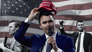 Charlie Kirk Speaking At Rally Wallpaper