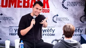 Charlie Kirk Speaking At Turning Point Wallpaper