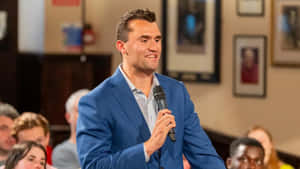 Charlie Kirk Speaking Event Wallpaper