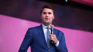 Charlie Kirk Speaking Event Wallpaper
