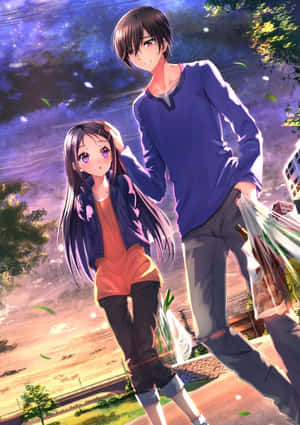 Charlotte Anime Otosaka Sibling Wallpaper