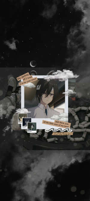 Charlotte Anime Yuu In Polaroid Wallpaper