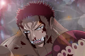 Charlotte Katakuri Exhibiting Intense Focus And Power Wallpaper