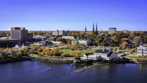 Charlottetown Waterfront Aerial View Wallpaper