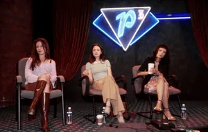 Charmed Tv Show - Main Characters During Press Conference Wallpaper