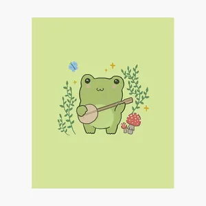 Charming Aesthetic Frog In A Natural Environment Wallpaper