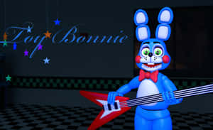 Charming Bonnie The Bunny Posing On Stage Wallpaper