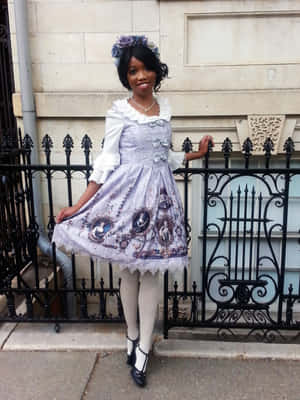 Charming Elegance In Lolita Fashion Wallpaper