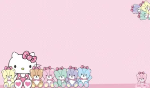 Charming Hello Kitty Laptop Background Wallpaper