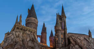 Charming Hogsmeade Village At Twilight Wallpaper
