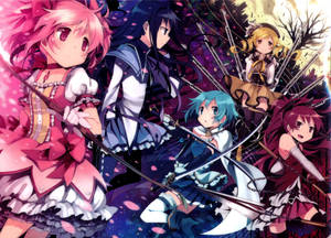 Charming Madoka Magica Poster Wallpaper