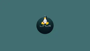 Charming Penguin Tux Linux Mascot Wallpaper