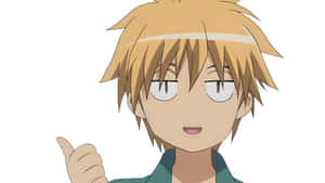 Charming Takumi Usui In Deep Thought Wallpaper