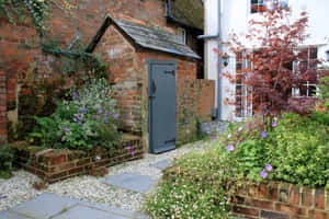 Charming Victorian Cottage Garden Entrance.jpg Wallpaper