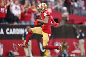 Charvarius Ward In Action49ers Wallpaper