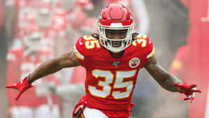 Charvarius Ward Kansas City Chiefs Action Shot Wallpaper