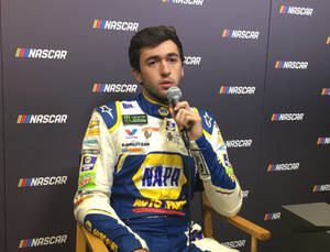 Chase Elliot During Nascar Press Conference Wallpaper