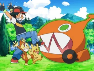 Chasing Rotom Wallpaper