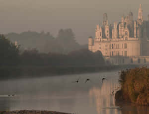 Chateau De Chambord Aesthetic Photography Wallpaper