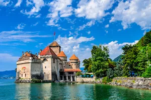 Chateaude Chillon Montreux Switzerland Wallpaper