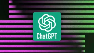 Chatgpt Logo On A Black And Purple Background Wallpaper
