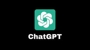 Chatgpt Logo On A Black Background Wallpaper