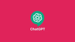 Chatgpt Logo On A Pink Background Wallpaper