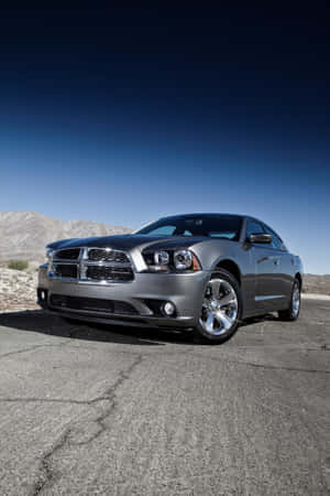 Check Out The Stunning Red Dodge Charger On Your Iphone Wallpaper