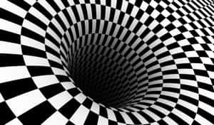 Checkerboard Vortex Illusion Wallpaper