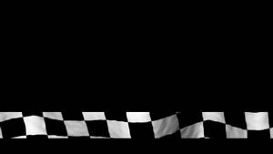 Checkered Flag On Black Backdrop Wallpaper