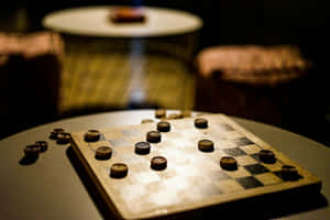 Checkers Gamein Dim Lighting.jpg Wallpaper