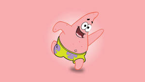 Cheerful Running Patrick Star Wallpaper